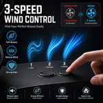 LinkMejor Dual Head Car Fan USB Powered 3 Speed Adjustment Low Noise Universal Vehicle Cooling Fan