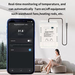 20A Smart WiFi Temperature Humidity Monitoring Switch TYTHE-D1 with Remote Control Real-Time Monitoring Comprehensive Record Keeping AC 85-250V High Current Compatibility Ideal for Smart Home Automation