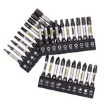 1/4 Screwdriver Bit Set 11pcs Magnetic Drill Bits Hex Shank Impact Driver Torx Cross Hex Plum Blossom Head White Grey