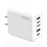 120W 5-Port USB PD Charger 2USB-A+3USB-C PD QC3.0 Fast Charging Wall Charger Adapter EU Plug US Plug for iPhone 15 14 13 Pro for Samsung Galaxy Z Flip6 for Huawei Nova Flip for Xiaomi Civi 4Pro