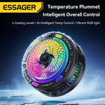 LinkMejor K50 Magnetic Phone Cooler with Digital Display Semiconductor Gaming Radiator 4 Cooling Modes RGB Light Support Clip On Fast Cooling Phone Fan