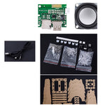 DIY Eiffel Tower Electronic Kit Bluetooth LED USB Audio Amplifier Multi-Color Lights Easy Assembly Compatible with Android iOS 585mm