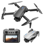 LinkMejor E88 GT WiFi FPV with 4.9inch Large LCD Screen Controller HD Dual Camera Optical Flow Positioning Brushless Foldable RC Drone Quadcopter RTF