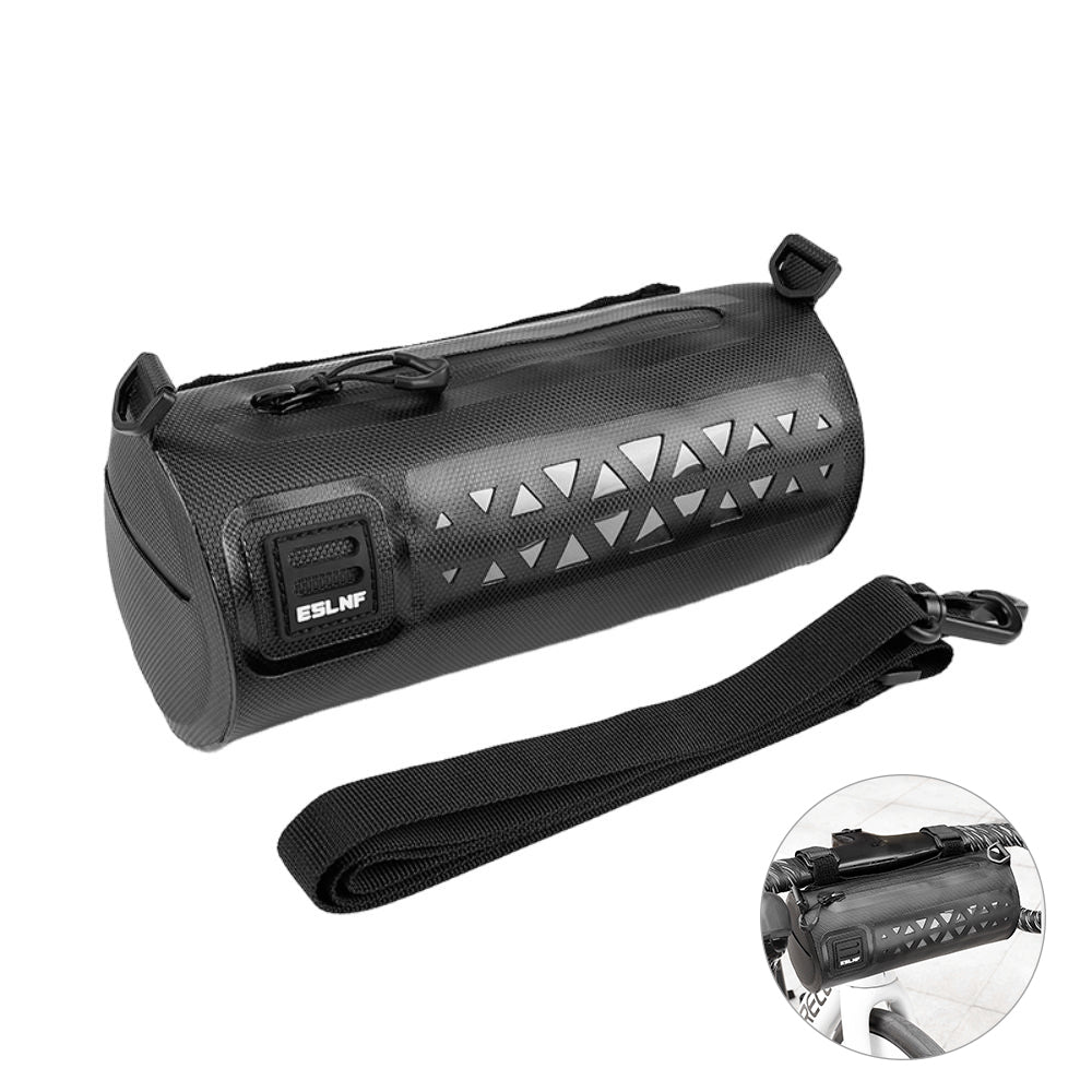 LinkMejor Bike Handlebar Bag Large Capacity Waterproof Bicycle Front Bag With Shoulder Strap Portable Cycling Storage Pannier For MTB Road Bike