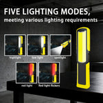 LinkMejor 8W 500LM COB LED Work Light 4000mAh USB Rechargeable Magnetic Waterproof Portable Floodlight & Spotlight