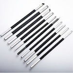 High Carbon Steel Stone Carving Tools Set 10pcs Engraving Sculpture Chisel Non Slip Handle Ideal for Soapstone Alabaster Plexiglass Craft