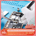 LinkMejor DC Soldering Iron-EU S60 I European Standard-With 1 Soldering Iron Tip+Soldering Iron Stand+Storage Bag