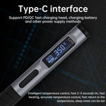 Intelligent Portable Welding Pen Type-C Interface 18-100W Adjustable Power OLED Display Fast Heating Temperature Control 80-450℃ 176-842℉