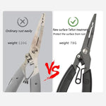 LinkMejor Fishing Line Cutter Pliers Stainless Steel Multifunctional Fishing Line Clamp Tools for Outdoor Saltwater Freshwater Fishing