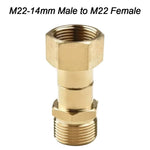 360 Degree M22 Pressure Washer Attachment Reliable Brass Swivel Connector for High Pressure Hose Anti Kink Tool