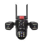 Q840 20MP 10X Optical Zoom Four Screens WiFi IP Camera Wireless Outdoor Five Lens PTZ Full Color Night Vision Auto Tracking Two-way Audio Waterproof CCTV Camera