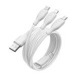 Baseus Fast Speed Series 3.5A USB-A to Micro/iP/USB-C Cable Fast Charging Data Transmission Tinned Copper Core Line 0.8M/1.3M Long for iPhone 16 16 Pro 15 14 13 Pro Max for Huawei Mate XT for Xiaomi 15pro