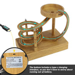 LinkMejor Electromagnetic Acceleration Perpetual Motion Machine Model Bulit-in Battery Desktop Ornaments Science Discovery Toys