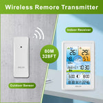 Baldr Wireless Digital Color Display Weather Station Clock Barometer Thermometer Hygrometer Trend Forecas Outdoor Sensor