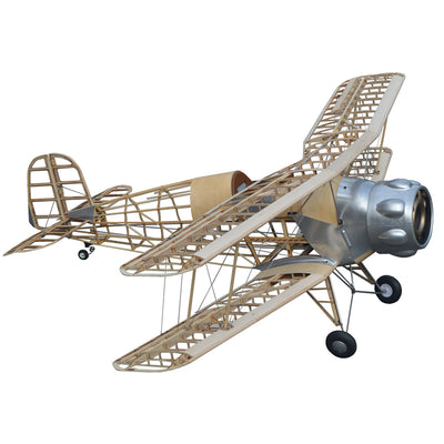 LinkMejor Bucker Bu133 1/5 Scale 1320mm Wingspan Balsawood RC Airplane Biplane Fixed-wing KIT