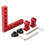 LinkMejor 2 Set Woodworking Precision Clamping Square L-Shaped Auxiliary Fixture Splicing Board Carpenter Square Ruler Woodworking Tool