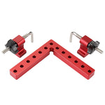 LinkMejor 2 Set Woodworking Precision Clamping Square L-Shaped Auxiliary Fixture Splicing Board Carpenter Square Ruler Woodworking Tool