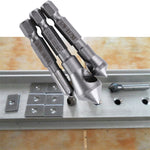 Drillpro 3pcs Countersink Drill Bit HSS Deburring Drill Bit Woodworking Metal Tool