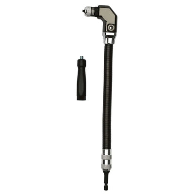 LinkMejor for DEWALT 12in Right Angle Impact Flex Shaft 300MM Flexible Shaft True 90 Degree Head Fast Loading Head Magnet Support Hex Shank Extended Torque Control