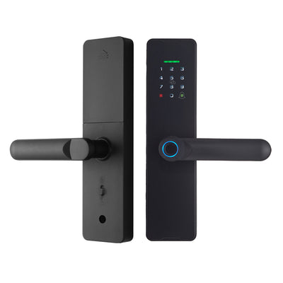 LinkMejor WF-X8 Tuya Smart WiFi Fingerprint Doorlock Password/APP/IC Card/Key/Fingerprint Unlock Built-in Camera Semi-conductor Intelligent Door Lock