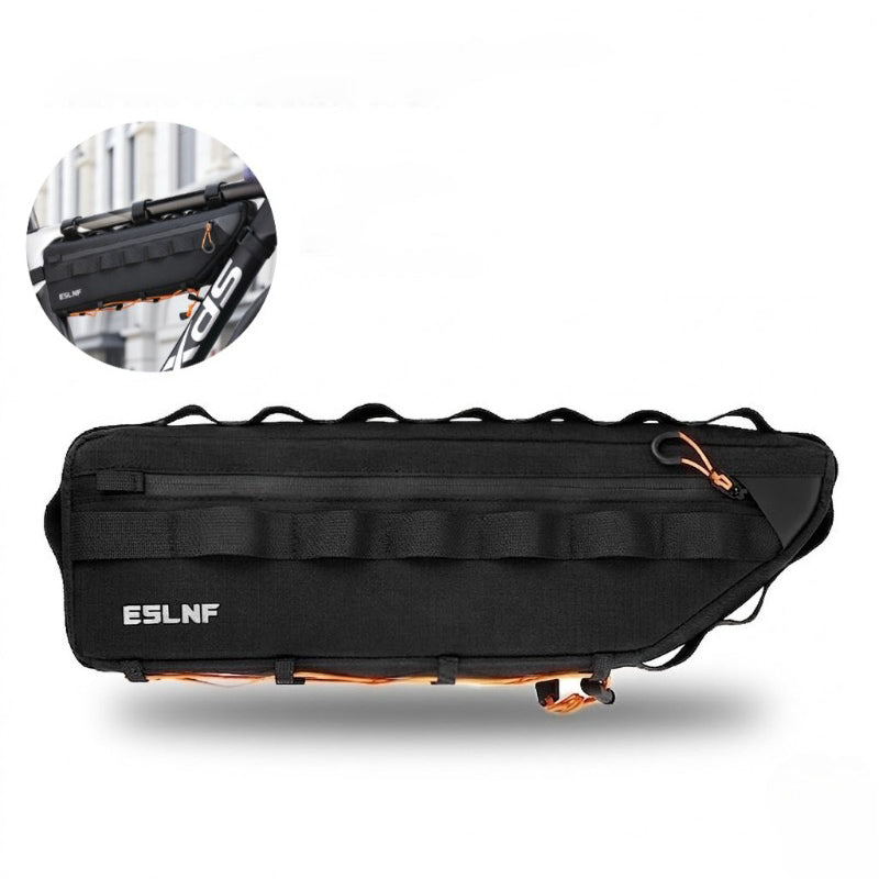 LinkMejor 2.6L Bicycle Down Tube Bag Portable Waterproof Cycling Frame Bag MTB Road Bike Crossbeam Storage Pack for Outdoor Travel Cycling