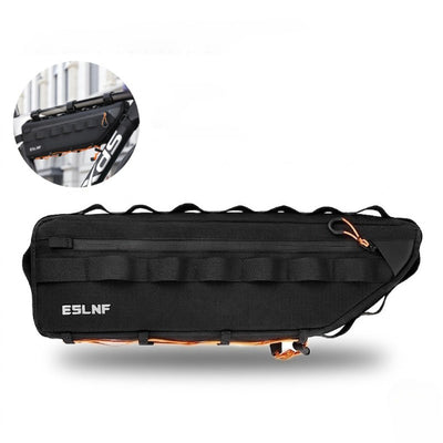 LinkMejor 2.6L Bicycle Down Tube Bag Portable Waterproof Cycling Frame Bag MTB Road Bike Crossbeam Storage Pack for Outdoor Travel Cycling