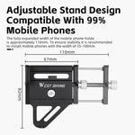 WEST BIKING Bike Holder Aluminum Alloy 180° Adjustable Shockproof Anti-fall Handlebar Holder Suit for 55-100mm Cell Phones for Motorcycle Bicycle Scooter