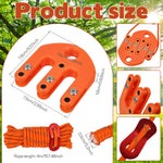 Game Hoist Pulley System Hunting Equipment Lifting Tool Plastic Stainless Steel Nylon 4 m Rope Hauling Management