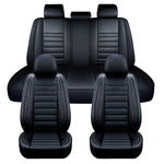 5 Seats Universal Car Seat Covers Deluxe PU Leather Seat Cushion Full Set Cover