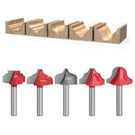 5PCS 6mm Shank Woodworking Router Bits Tungsten Carbide Cutter Rust Resistant Coating High Precision CNC Router Tool