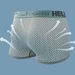 4pcs Men's Boxers Ice Silk Mesh Boxers Shorts Comfortable U Convex Pouch Underwear Loose Breathable Boxers Underpants Male Panties