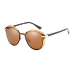 Mens Polarized Sunglasses Luxury Fashion Cat Eye Retro Metal Colorful Lens Oculos UV400 Sun Glasses