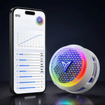 LinkMejor B9X Magnetic Phone Cooler 30W Smart Temperature Control 35dB Low Noise RGB Light App Control Gaming Radiator