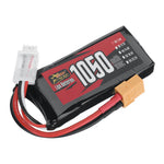 LinkMejor Power 7.4V 1050mAh 150C 2S LiPo Battery XT60 Plug for RC Drone