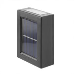 2Pcs Solar Wall Lamp Outdoor Garden Household Waterproof Wall Light Up And Down Garden Decorative Wall Lamp Illumination