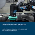 LinkMejor 12V-77 Professional Polisher 12V Brushless Motor 77mm Backing Pad