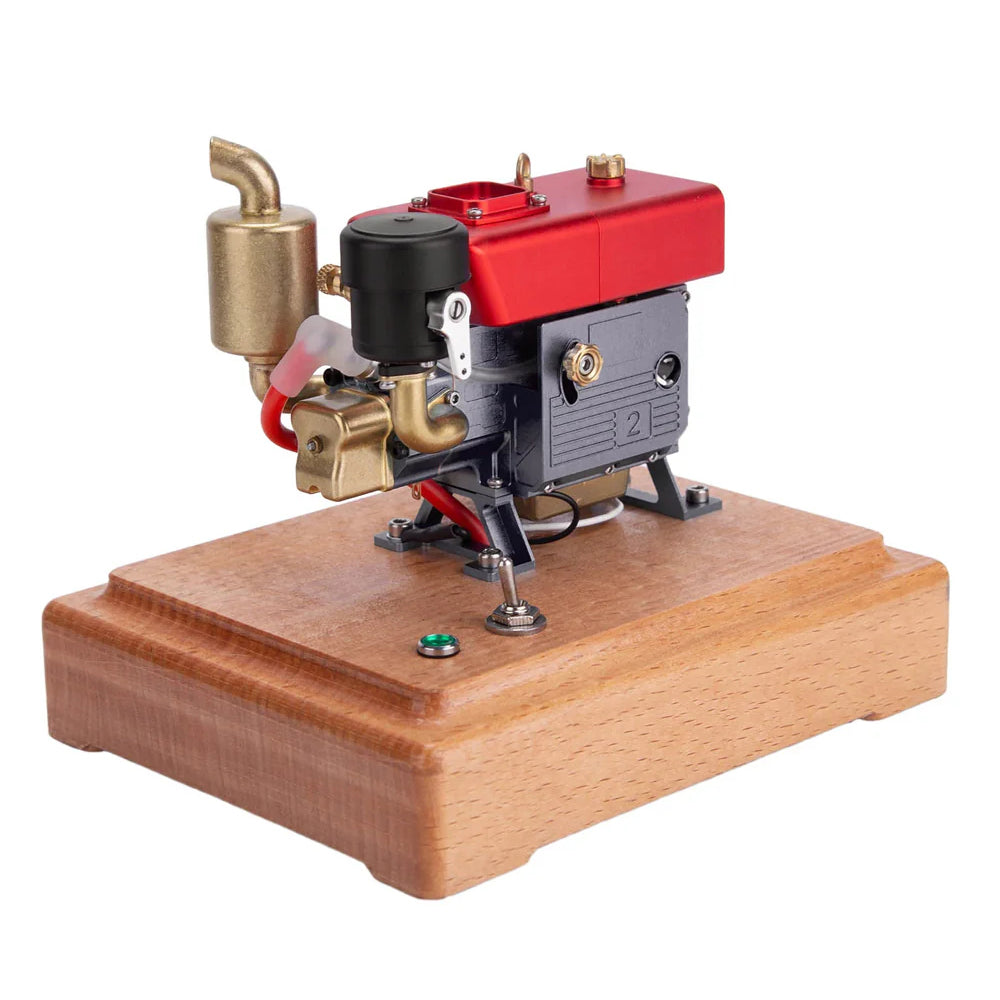 NikolaToy for MUSA 1/8 2.6cc Mini Single Cylinder 4-Stroke Gas Powered Motor Engine Model Physics Experiment Science Education Toys Gift