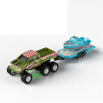 LinkMejor Q235 Q236 YW RTR Q Version 1/64 2.4G RWD Mini Alloy RC Car Six Wheel Off-Road Pickup Truck LED Light Support App Remote Control Three Speed Vehicles Models Pocket Toys Desktop Collection Gift For Boys