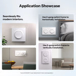 LinkMejor Orb-ZBW1L Zigbee3.0 Smart Wall Switch Fusion Series ZBMINIL2-E No Neutral Required Seamless Integration Voice Control with Alexa Google Home