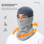 LinkMejor Winter Colorblock Cycling Headgear Balaclava Warm Windproof Outdoor Sports Coldproof Full Face Mask Hat Headwear for Riding Skiing Fishing Camping