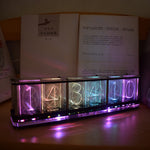 LinkMejor® DIY Imitate Glow Clock Kit Full Color RGB Glow Tube Clock LED Music Spectrum Kit