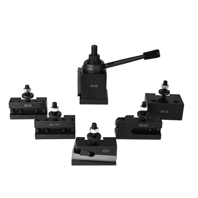 LinkMejor 250 Series Quick Change Tool Post System Compatible Holders High Precision Rigidity 1/4-5/8 Tool Bit Range