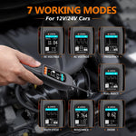 LinkMejor PB500 Circuit Tester Automotive Diagnostic Tool with Multi Functional 7 Test Modes Dual Display High Precision and Overload Protection for DC/AC Voltage Frequency Duty Cycle