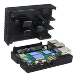 Raspberry Pi 5 Passive Cooling Case Aluminum Alloy Dissipation Striped Shell Box