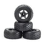 4PCS D232 Upgraded Off-Road Tires Wheels for 1/8 1/10 Short Course Truck RC Cars Vehicles Models Parts Accessories