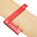 Drillpro 150/200mm Metric Precision Woodworking Square Aluminum Alloy Wide Seat Scribing Tool L 90° Right Angle Ruler