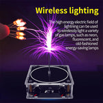 Music Tesla Coil Bluetooth/AUX Dual Mode Music Box 48V Input Transparent Acrylic Artificial Lightnings Touchable Science Experiments Audio Input