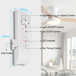 LinkMejor WiFi Ceiling Fan Lamp Remote Control AC110/220V Timing Control APP Remote Control Switch Adjusted Wind Speed Transmitter For Alice yandex