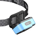 Bikight Rechargeable Fishing LED Headlamp With Sensors and Battery Indicator Super Bright Camping Light Using XPG+COB Lamp Beads