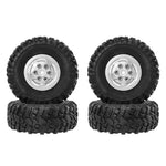 4PCS Upgraded Metal Rims Tires Wheels for TOYOTA Land Cruiser MN82 LC79 MN78 WPL D90 D91 D96 99S 1/12 RC Cars Vehicles Models Spare Parts